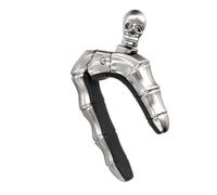 TOYANDONA Skull Guitar Capo Clip for Acoustic Electric Classical Guitars Portable Design for Easy Tuning Stylish Silver Finish for Musicians