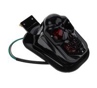 TOYANDONA Skull Motorcycle Tail Light Durable Bright Skull Headlight with Ghost Design Stylish Motorcycle Light Setup Easy Install Compatible with Various Models