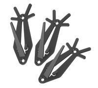 TOYANDONA Skull Wall Mount Brackets and Solid Support Stainless Steel 3pcs with Nonreflective Finish for Deer Skull and Suitable for Science Exhibit Displays and Museum Wall Hanging