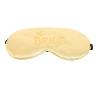 TOYANDONA Sleep Eye Fits Perfectly and Will Never Fall Imitation Silk with Double Elastic Bands Comfortable Bride Eye Shade Blindfold for Trains and Hotels for Party Games