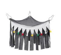 TOYANDONA Small Animal Corner Hideout Tent and Hammock Indoor Pet Bed for Hamsters and Ferrets Featuring Break-Resistant Material and Safe Hiding Space