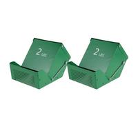 TOYANDONA Small Animal Feeder Chew Proof Large Capacity with Lid 2 Set Metal Food Dispenser Controlled Feeding Metal Feeder for Rabbits and Pets for Small Animals