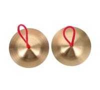 TOYANDONA Small Copper Finger Cymbals for Durable Early Music Education Percussion Instrument Promotes Teamwork and Social Skill Development Learning Musical