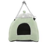TOYANDONA Small Hamster Hideout Cage Hammock for Small Pets Comfortable Cloth and Sponge Safe Hideaway for Hamsters Chinchillas Guinea Pigs All Season Cozy House for Winter Use