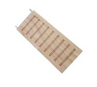 TOYANDONA Small Hamster Solid Wood Platform Tray Durable Cage Foundation for Hamster Supplies Easy to Install Playground Ledge for Gerbils Rats and Small Animals Khaki