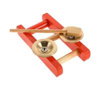 TOYANDONA Small Hand Cymbals for Lightweight Durable Copper Finger Percussion Instruments with Stable Stand Montessori Music for Rhythm Training and Band Performance