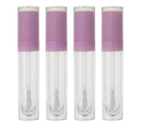 TOYANDONA Small Lip Gloss Tubes 4pcs 8ml Hollow Containers with Wand Plastic for Lip Liquid DIY and Trip Use