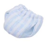 TOYANDONA Small Pet Diaper Washable Reusable Cloth Diaper Pants for Guinea Pig Squirrel Hamster, Water Absorbent Polyester Belly Band with Blue Stripe, Small Size 10-16cm Waist for Travel