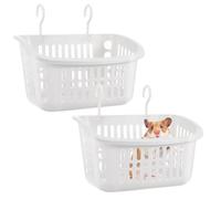 TOYANDONA Small Pets Hammocks 2Pcs Hanging Baskets for Hamsters and Furry Chinchillas Skin-Friendly Breathable Mesh Cage Beds Bright Colours for Rest