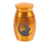 TOYANDONA Small Rabbit Urn Pet Ashes Keepsake Cremation Urn Storage Jar for Pet Memorial