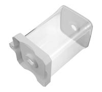 TOYANDONA Small White Desktop Betta Fish Tank 17.5X14.3Cm Tabletop Ecological Aquarium Bowl with Feeding Holes for Shrimp, Jellyfish, and Goldfish - Compact Ornamental Fish Tank for Office