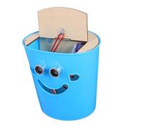 TOYANDONA Smart Automatic Trash Can DIY Kit with Ultrasonic Motion Sensor Touchless Open Close Function for Students and Science Fair Projects Educational Engineering for Interactive