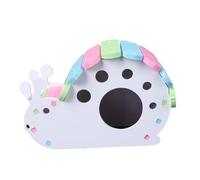 TOYANDONA Snail-shaped DIY Hamster House Small Pet Sleeping Nest Breathable PVC Pet Hut for Hamster Mouse Hedgehog with Bedding Resting Hideout and Play Spot