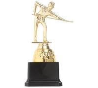TOYANDONA Snooker Award Trophy Suitable for Family Pool Table Tournament and Display Elegant Gold Made of Sturdy Wipes Clean Easily, Pool Player Trophy