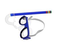 TOYANDONA Snorkeling Gear Blue Youth Mask with Silicone Breathing Tube Anti-fog Swim Goggles for Pool Beach Water Parks Comfortable Fit for Swimming Lessons and Snorkeling Adventures