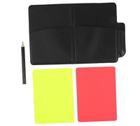 TOYANDONA Soccer Referee Card Kit Thick Red Yellow Cards with Record Book and Pencil Football Referee Set for Training and Competitive Matches Suitable for Amateur Leagues School