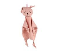 TOYANDONA Soft Cotton Animal Doll Soothing Towel Toy for Boy Girl Double-Layer Muslin Rabbit Safe Skin-Friendly Comfort for Boy Girl and Toddlers for Sleep and Play