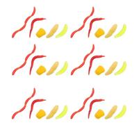 TOYANDONA Soft Fishing Lures Worms and Corn Baits Set for Trout and Bass, Flexible Silicone Material with Strong Durability, for Freshwater Rivers Fishing, Includes Organized Box
