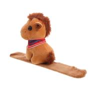 TOYANDONA Soft Plush Horse Slap Bracelet for Small Stuffed Animal Wristband Cute Snap Bracelet Interactive Roleplay gift for for for for for for and Zodiac Party Favor for Lunar Year Celebration