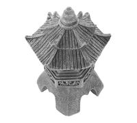 TOYANDONA Solar Pagoda Lantern with Zen Artistic Design Solar Powered Japanese Style Resin Garden Statue for Outdoor Balcony Patio Decoration Intricate Craftsmanship Enhancing Landscape