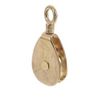 TOYANDONA Solid Brass Marine Flagpole Pulley Block with Exceptional Resistance to Ocean Corrosion and Rope Abrasion Minimisation, for Boat and Yacht Flag Rope Hoist Systems