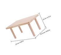 TOYANDONA Solid Wood Hamster Platform Two-Tier Partition for Small Animal Cage Climbing