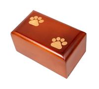 TOYANDONA Solid Wood Pet Ashes Keepsake Box Memorial Urn for Dog Cat Cremation Ash Storage Sturdy Elegant Wooden Funeral Urn for Cherishing Pets
