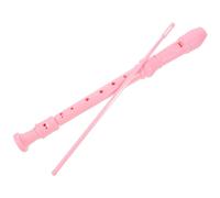 TOYANDONA Soprano Recorder Flute Instrument Cleaning Rod 8-hole Pink with Easy Maintenance, Convenient Carrying and Storage Bag, Gift for Christmas and Birthdays for Beginners and Teens