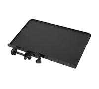 TOYANDONA Sound Card Tray Metal Shelf Bracket Black Iron Microphone Stand Tray with Adjustable Height and Maximum Clamping Width 3cm for Photography Support and Home or Conference Room Use