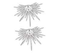TOYANDONA Sparkling Star Earrings Studs for Women Dazzling Rhinestone Statement Jewelry Exaggerated Design for Elegant Glamour and Sophisticated Style Fashion Accessories