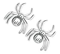 TOYANDONA Spider Earrings for Women, Realistic Eight-legged Spider Studs, Halloween Jewelry Accessories for Witch Costume and Party Wear