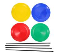 TOYANDONA Spinning Plates Juggling with Sticks Lightweight Plastic Rotating Discs for Circus Performance Vibrant Juggling Plates for Beginners Indoor Outdoor Entertainment