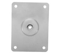 TOYANDONA Square Metal Drum Pad Mounting Plate with D-stand Bracket, Industrial Grade Percussion Mount Rod Connector, Silver Furniture Leg Base for Drum Stand and Bass Boat Accessories