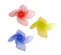 TOYANDONA Square Silk Dance Scarves Luminous Yellow Performance Props for Juggling Gymnastics and Dance Groups Lightweight and Washable