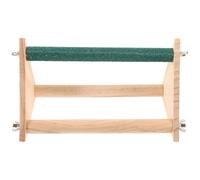 TOYANDONA Stable Parrot Stand Wooden Bird Perch Rack with Secure Gripping for Safe Playing and Interacting Suitable for Parakeet Bird Cage Accessories Random Color