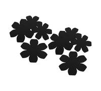 TOYANDONA stacking pot pan protector Felt pot mats for stacking 8pcs scratch protection for countertops flat bottom pans and kitchen organization 4 sizes round