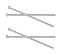 TOYANDONA Stainless Steel Bike Stem Riser Bolts with Quick Adjustment and Multi-layer Spacer Ready M6x140mm 4pcs for Mountain Handlebar Stem for Outdoor Cycling Repair