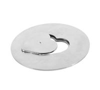TOYANDONA Stainless Steel Candle Jar Lid Cover Rust-Resistant Candle Topper with Wax Splash Guard Decorative Replacement Sleeve