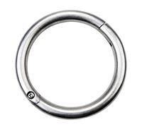 TOYANDONA Stainless Steel Cattle Traction Nose Ring Livestock Handling Tool Medium Size for Farm Use Sturdy Traction Supply Animal Husbandry Equipment
