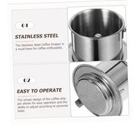 TOYANDONA Stainless Steel Coffee Dripper Funnel Filter for Drip Brewing Taste for Coffee Lovers Easy Clean Reusable Vietnamese Style