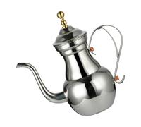 TOYANDONA Stainless Steel Coffee Pouring Pot with Long Spout and Built-in Filter Arabic Style Kettle for Home and Hotel Lightweight Tea Kettle with High Temperature Resistance and Easy