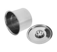 TOYANDONA Stainless Steel Condiment Container with Lid Large Opening Spice Box for Kitchen and Outdoor Use Durable Seasoning Storage Canister for Salt Pepper Chili Easy to Clean and Handle