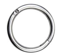 TOYANDONA Stainless Steel Cow Traction Nose Ring Large Farm Animal Husbandry Tool Lightweight Durable for Easy Cattle Management