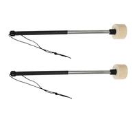 TOYANDONA Stainless Steel Drum Hammer with Felt Mallet Head Professional Percussion Drumsticks for Marching Band and Music Practice Comfortable Grip Gift for Rhythm Development