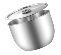 TOYANDONA Stainless Steel Egg Mixing Bowl with Lid, Deep Flat Base Multi-Functional Food Bowl for Baking, Marinating Meat and Kitchen Use