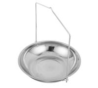 TOYANDONA Stainless Steel Hanging Scale Pan with Chain Weighing Scoop for Dial Hook Scales High-precision Grain Food Tray Compatible Industrial and Grocery Use Strong Load Capacity
