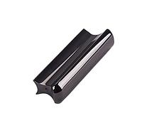 TOYANDONA Stainless Steel Lap Slide Bar for Hawaii Guitar Ergonomic Black Design Unique Ends for Improved Control and Clarity Playing
