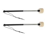 TOYANDONA Stainless Steel Percussion Drumstick Mallets with Felt Head Comfortable Professional Design for Percussion Instrument Accessory to Improve Sense of Rhythm