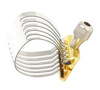 TOYANDONA Stainless Steel Saxophone Ligature Fastener Durable Wind Instrument Replacement Part for Tenor Alto Soprano Sax with Smooth Edges and Unique Decorative Design