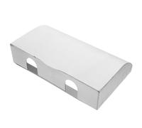 TOYANDONA Stainless Steel Switch Cover 2 Gang Flip Wall Socket Protector with Waterproof and Splash Protection for Kitchen and Hotel Use in Modern Silver Finish